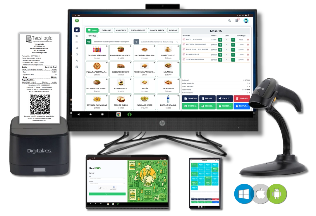 Combo POS Facturación Electrónica DIAN
